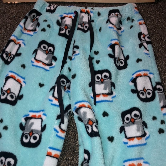 zoe & bella Pajamas Extra Small Furry Penguin Pajama Pants Poshmark